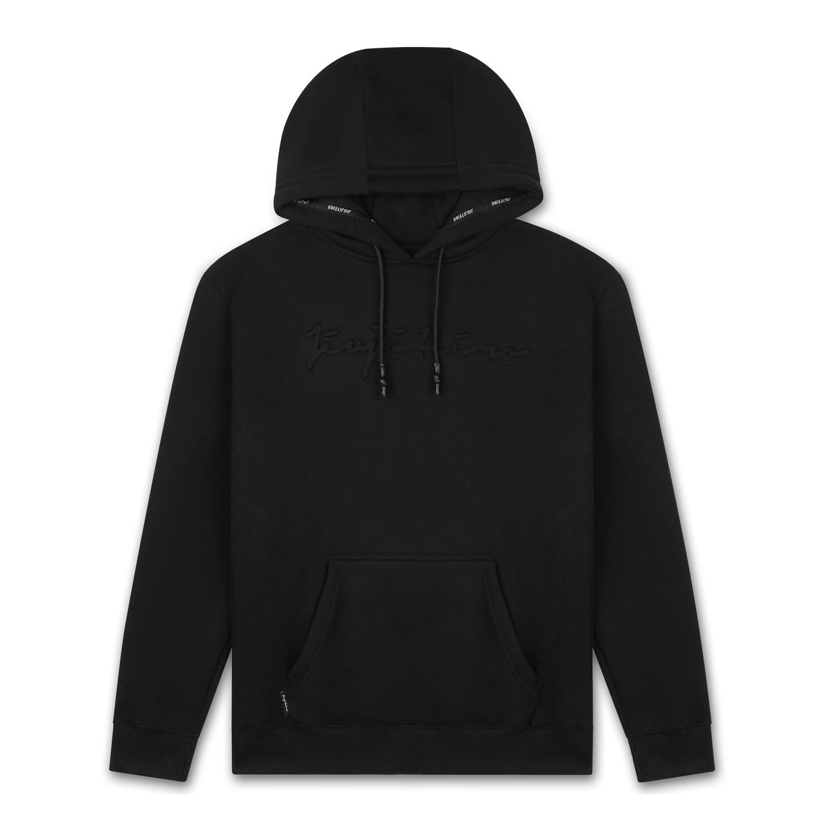 EMBOSSED HOODIE BLACK Jiujiteiro
