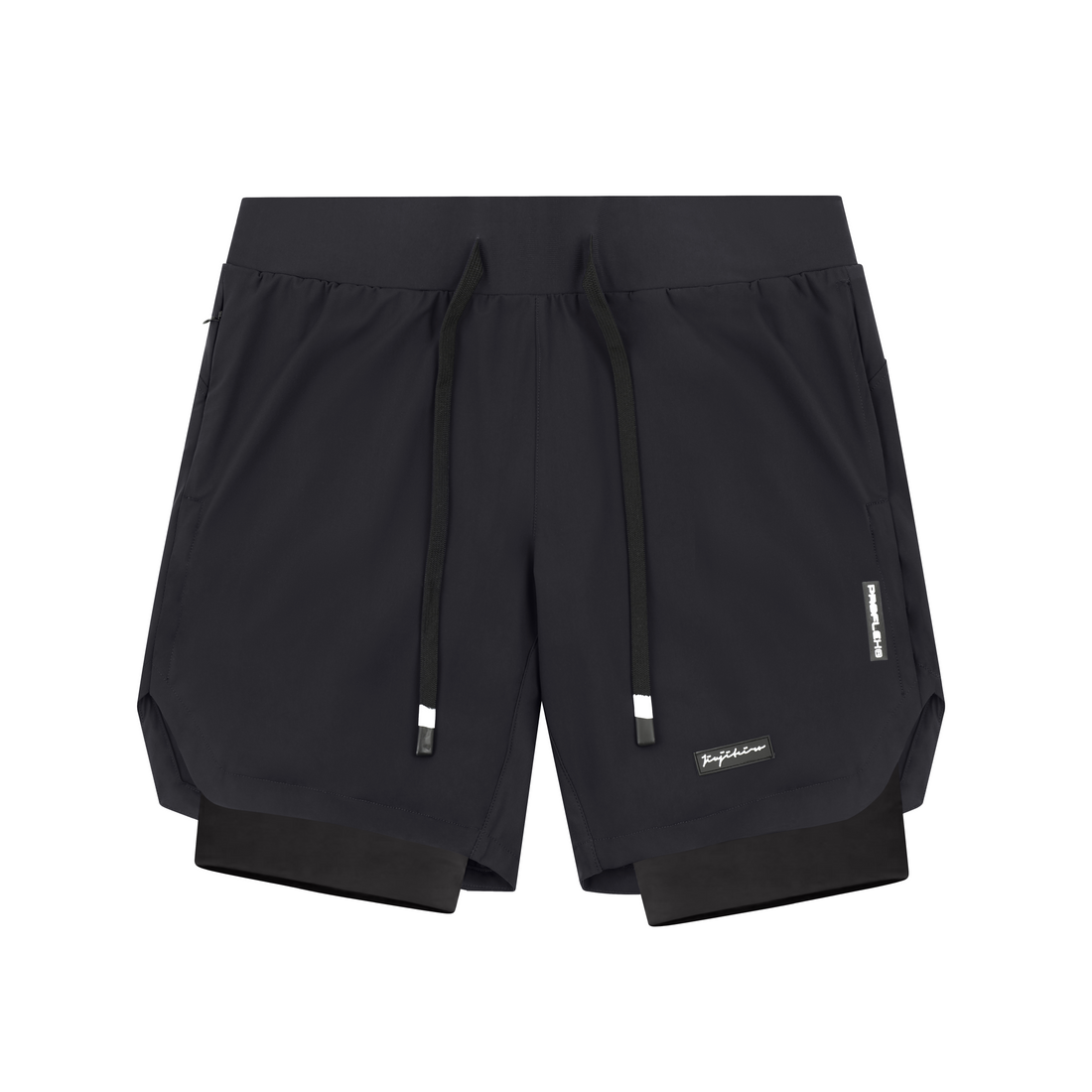 Jiujiteiro Pro 2-in-1 Liner Shorts Black, front product view