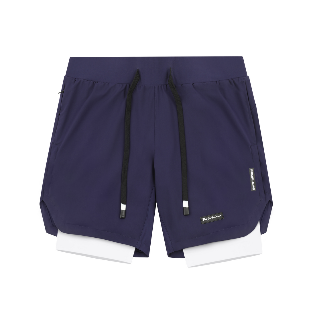 Jiujiteiro Pro 2-in-1 Liner Shorts Navy, front product view