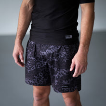 Load image into Gallery viewer, X-TRAIN NO-GI SHORTS BLACK LEOPARD