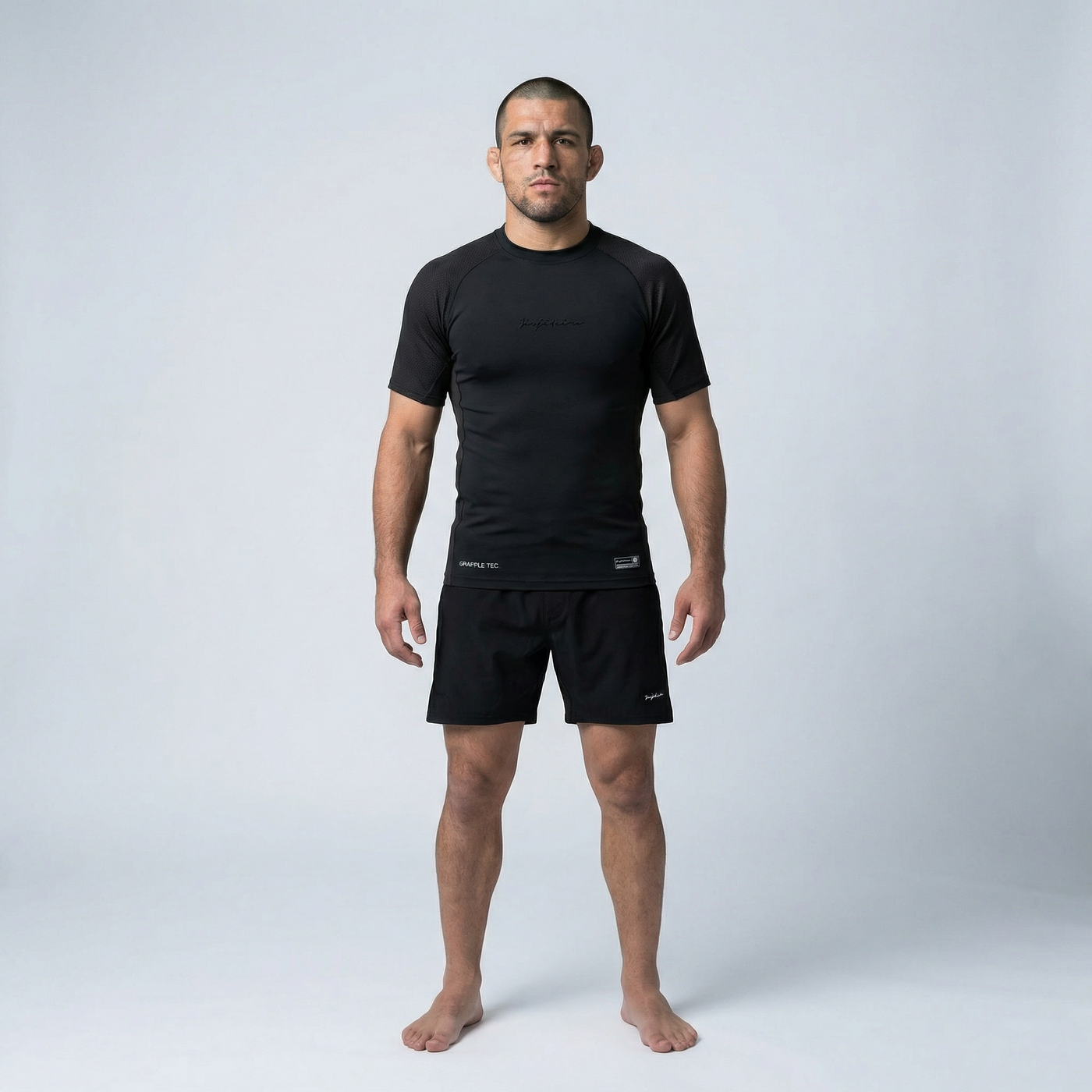 Jiujiteiro Pro Ranked Rashguard Black – Grappling rashguard product view