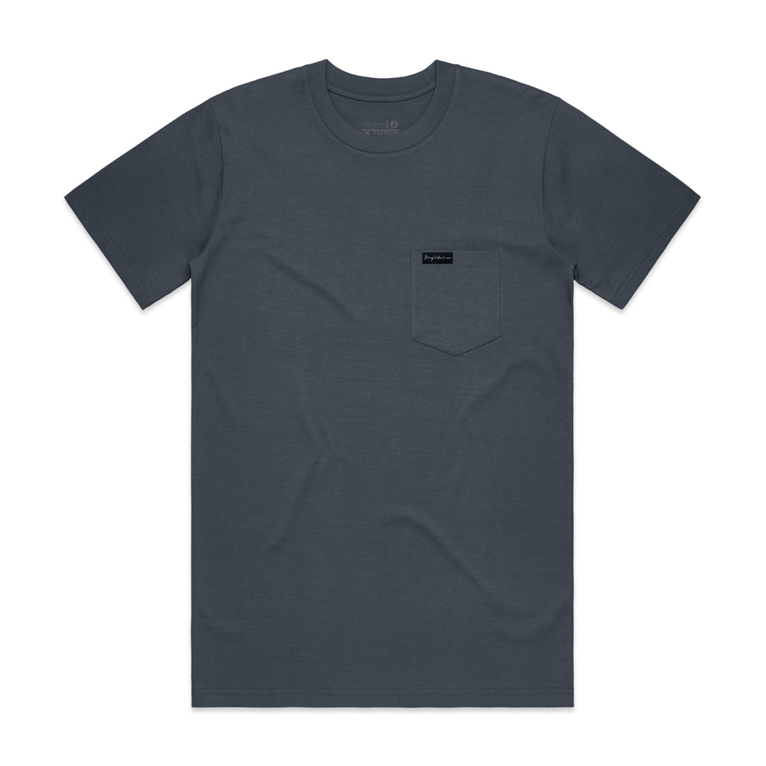 ESNTL POCKET TEE PETROL BLUE