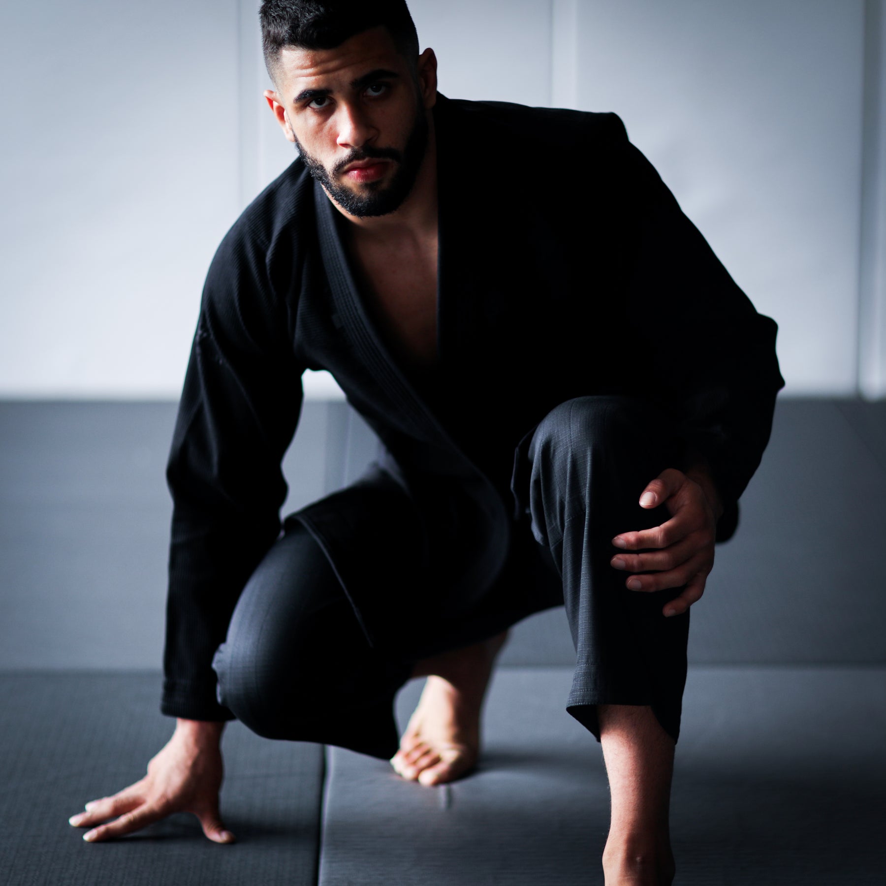 Jiujiteiro Comp-Lite Gi 25 Tonal Black – BJJ gi jacket detail