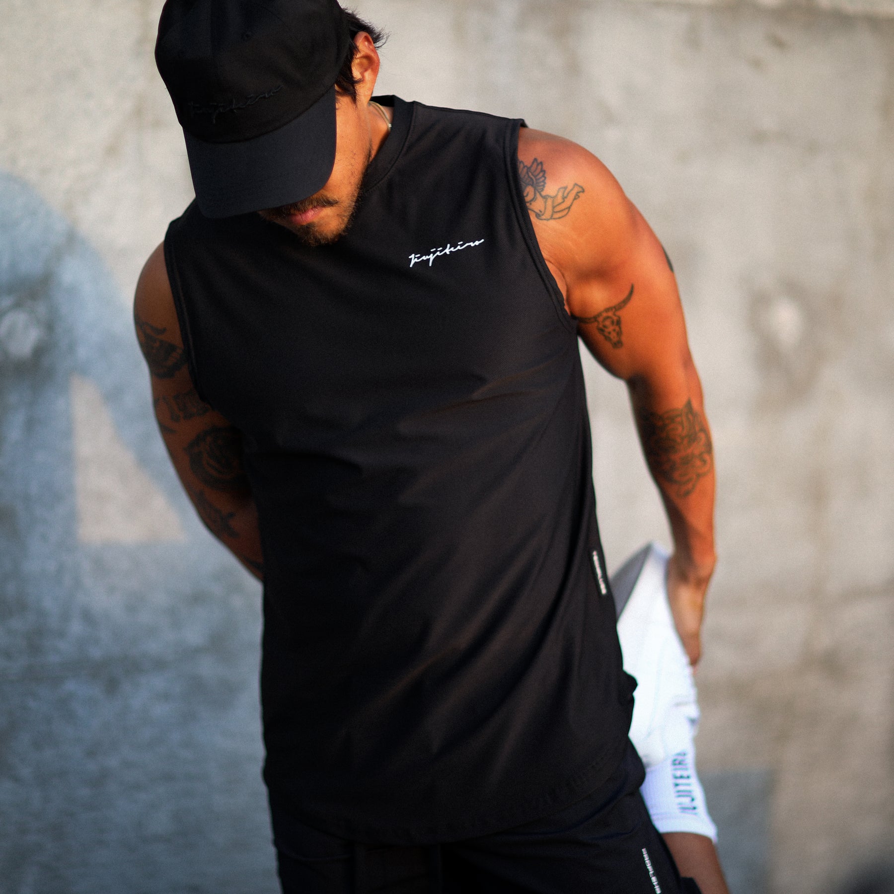 Jiujiteiro Pro Workout Tank Black – BJJ tank product view