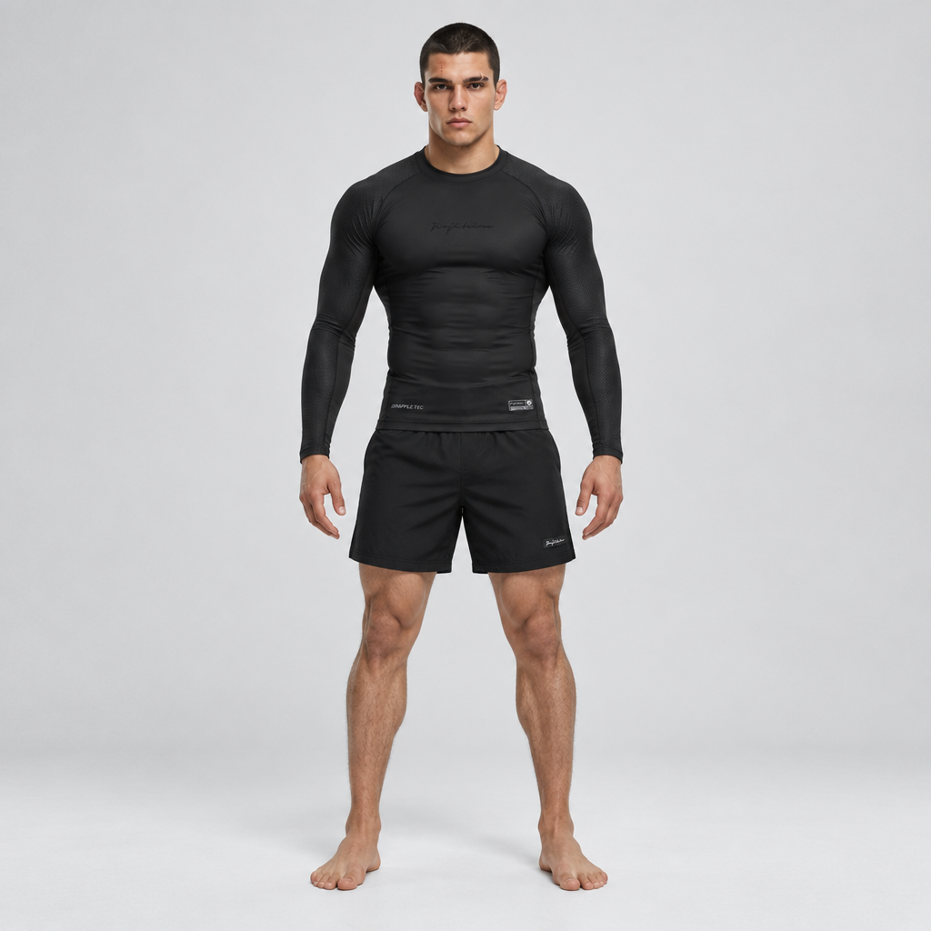 Pro Rank Long Sleeve Rashguard — Black