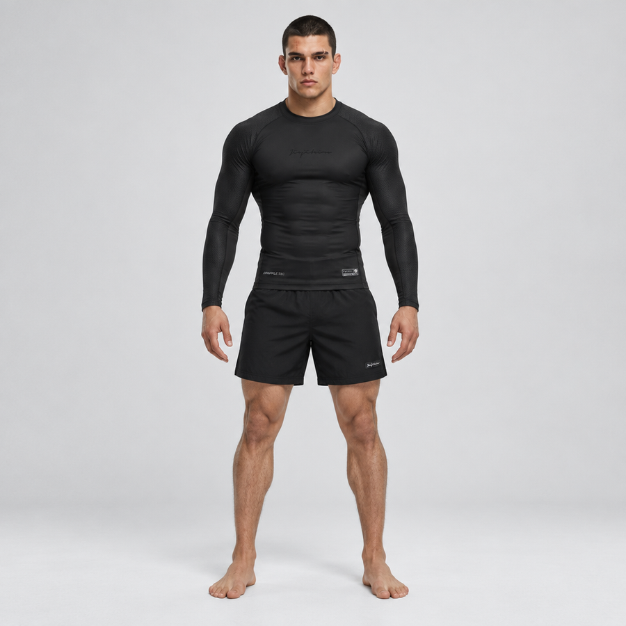 Pro Rank Long Sleeve Rashguard — Black