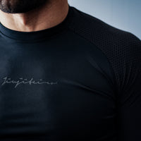 Jiujiteiro Pro Ranked Rashguard Black – Grappling rashguard product view