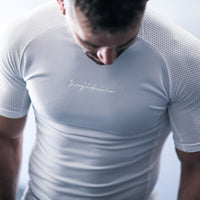 Jiujiteiro Pro Ranked Rashguard White – Grappling rashguard product view