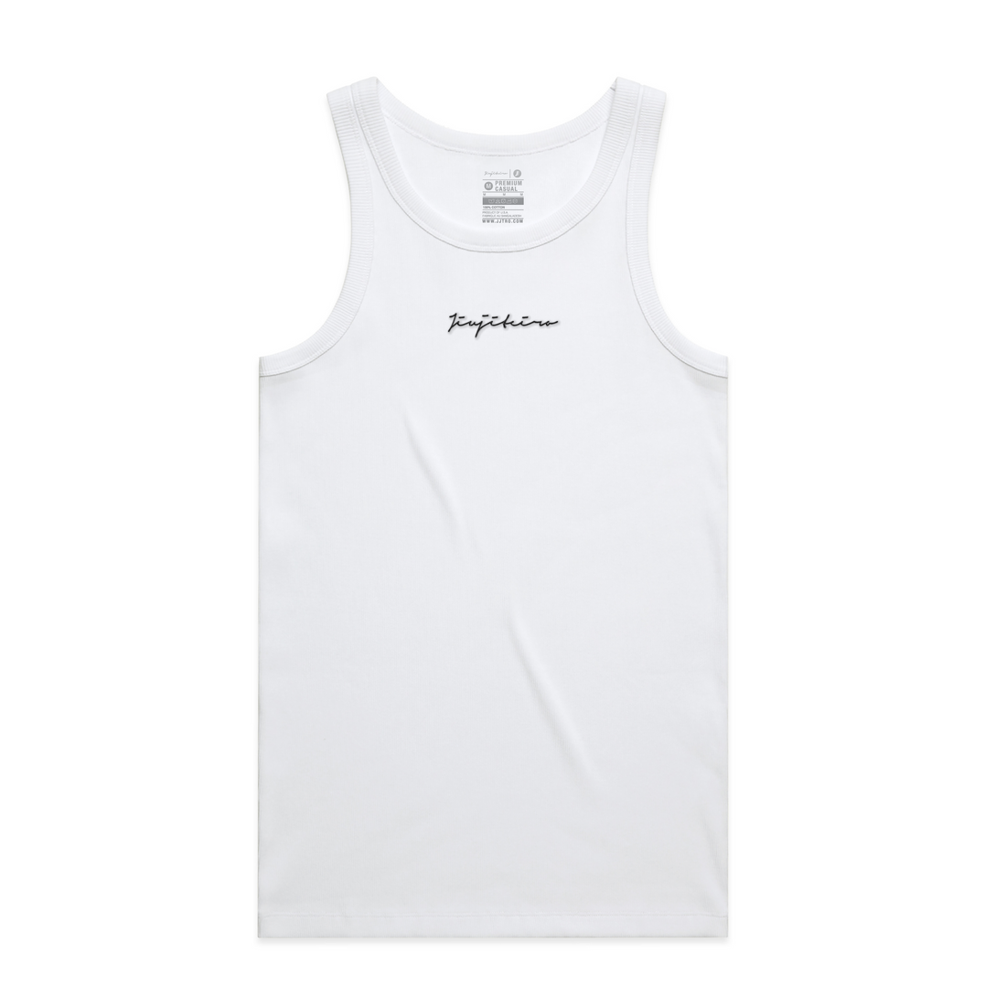 Jiujiteiro Pro Heavyweight Ribbed Tank White – BJJ tank top, training tank
