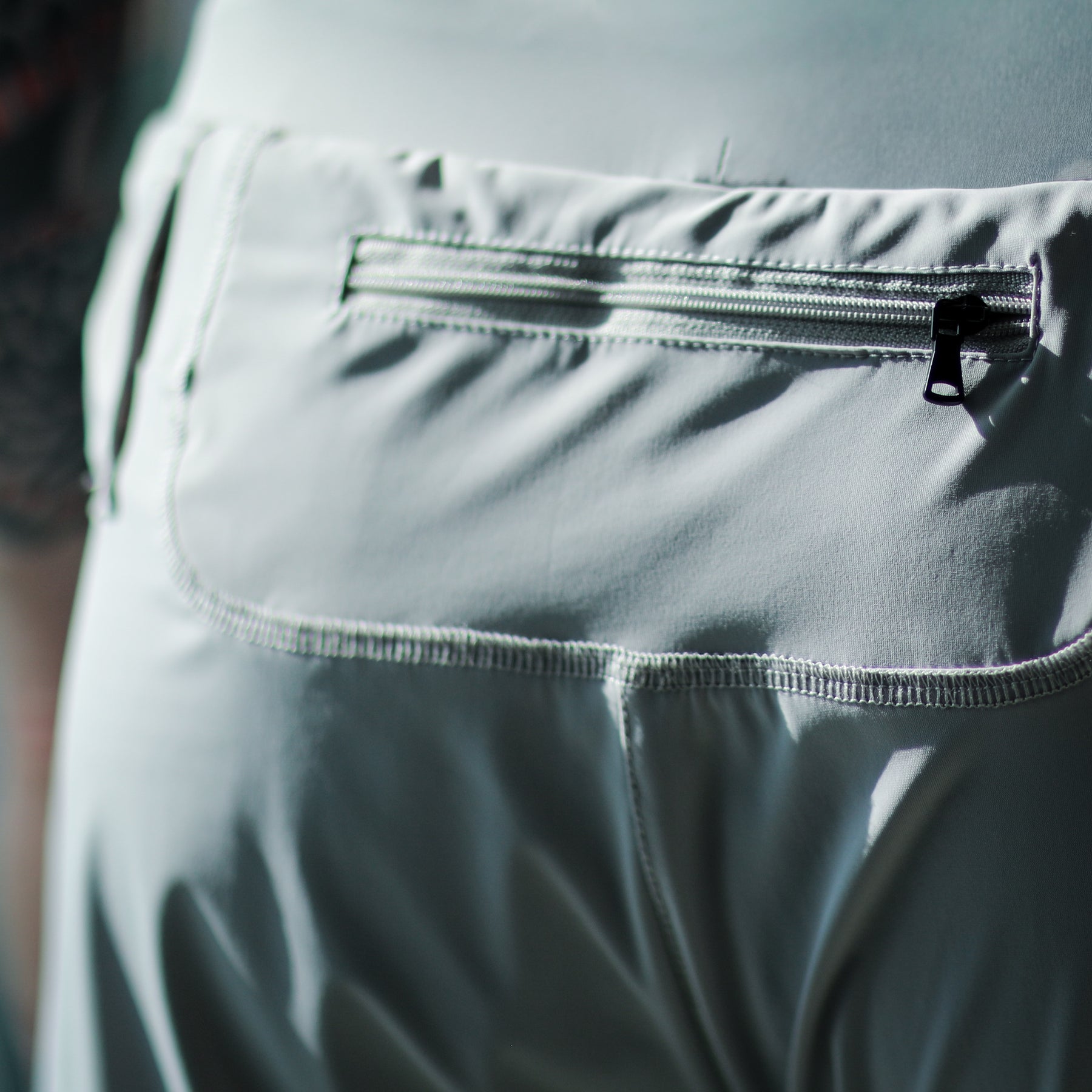 Jiujiteiro Pro 2-in-1 Liner Shorts Gray, liner and pocket detail