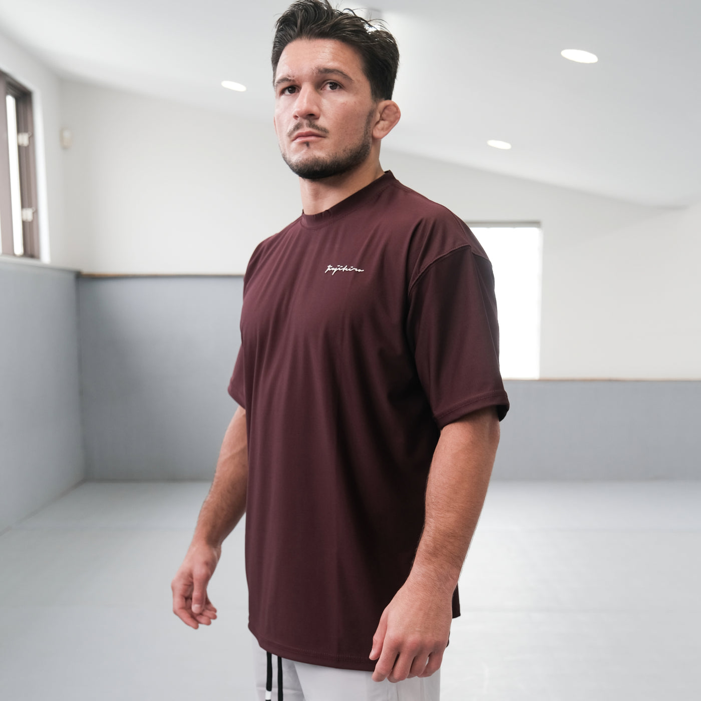 Jiujiteiro Oversized Pro Workout Shirt Maroon – BJJ lifestyle product