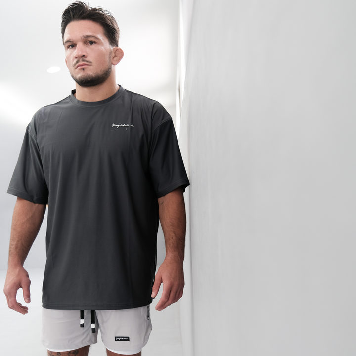 OVERSIZED PRO WORKOUT SHIRT GRAY