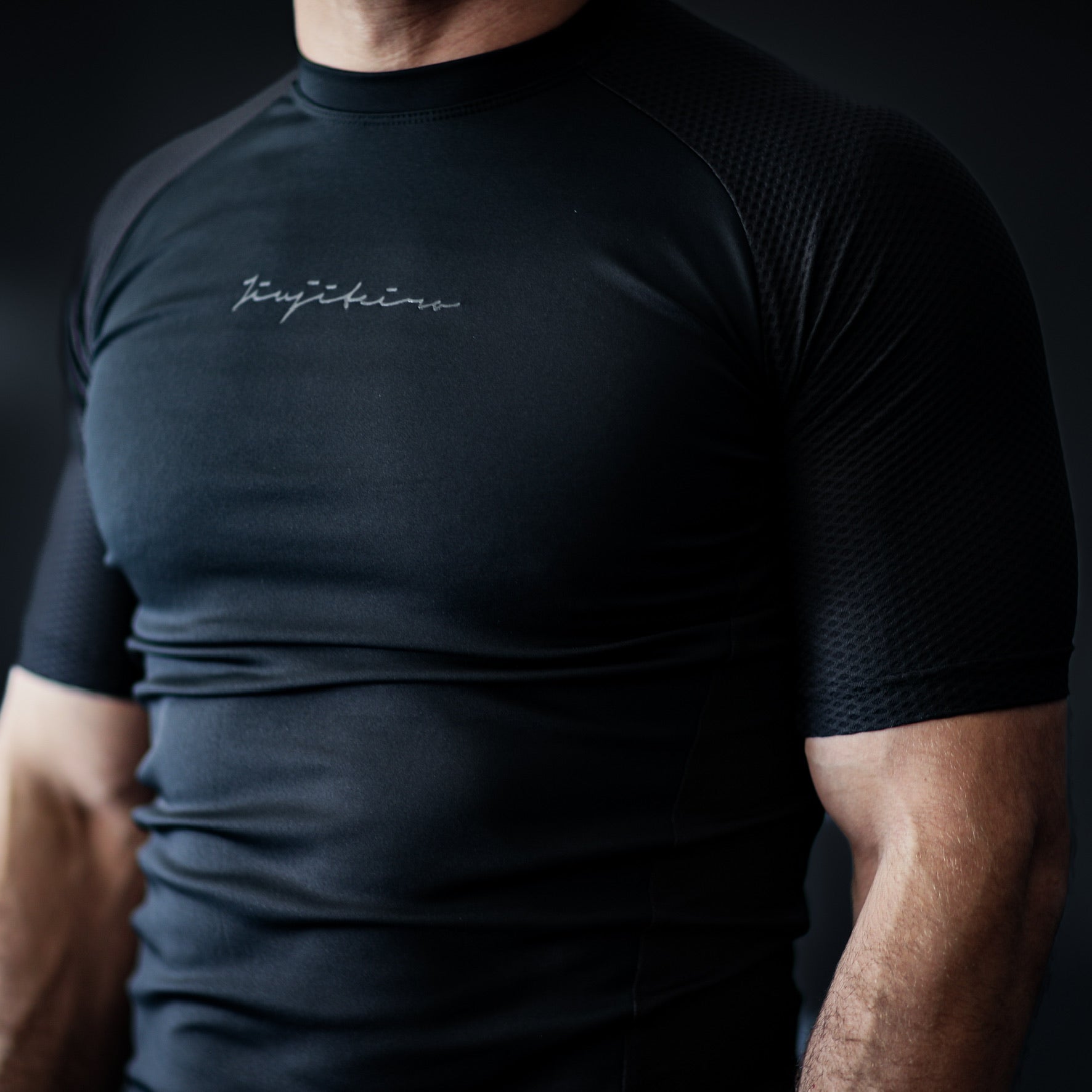 Jiujiteiro Pro Ranked Rashguard Black – Grappling rashguard product view