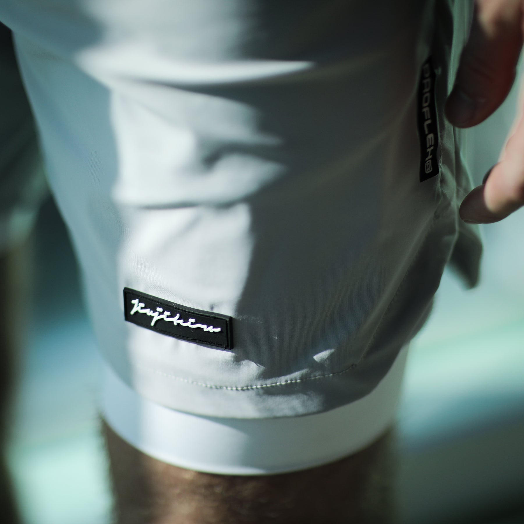 Jiujiteiro Pro 2-in-1 Liner Shorts Gray, construction detail