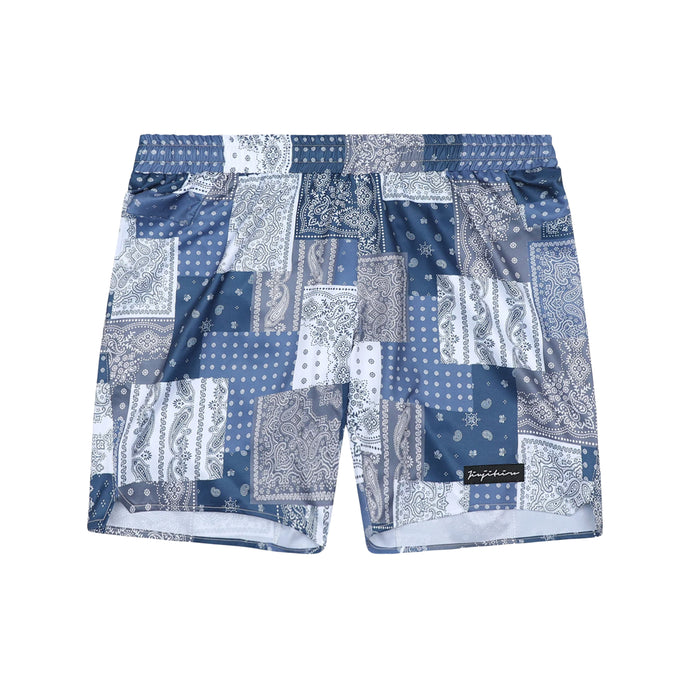 X-TRAIN NO-GI SHORTS BLUE PAISLEY