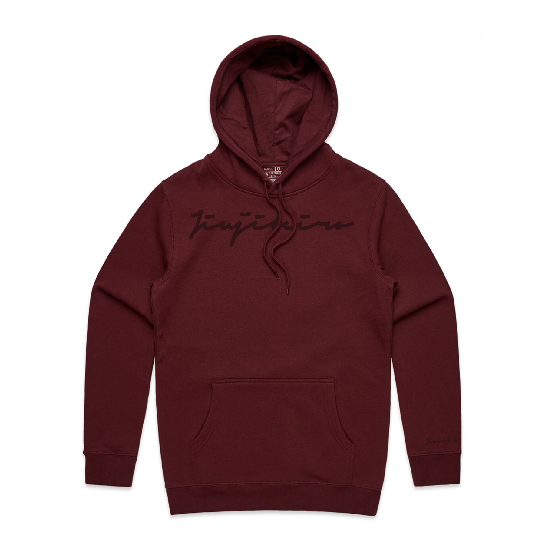 Jiujiteiro Premium Hoodie Burgundy – BJJ lifestyle outerwear