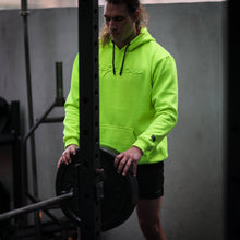 Load image into Gallery viewer, EMBOSSED HOODIE NEON YELLOW