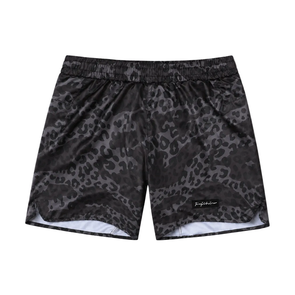 X-Train No-Gi Shorts Black Leopard – Jiujiteiro