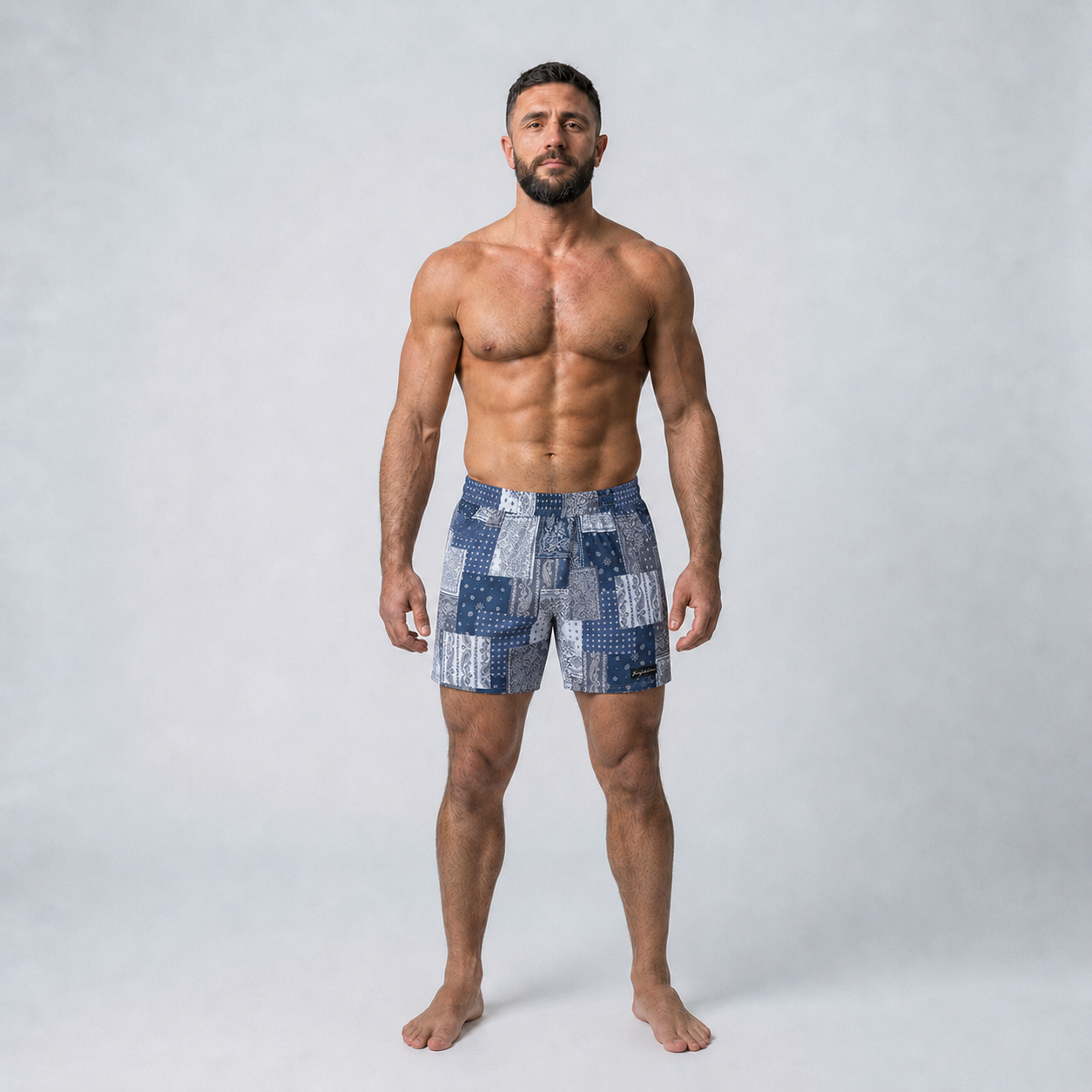 X-Train No-Gi Shorts Blue Paisley