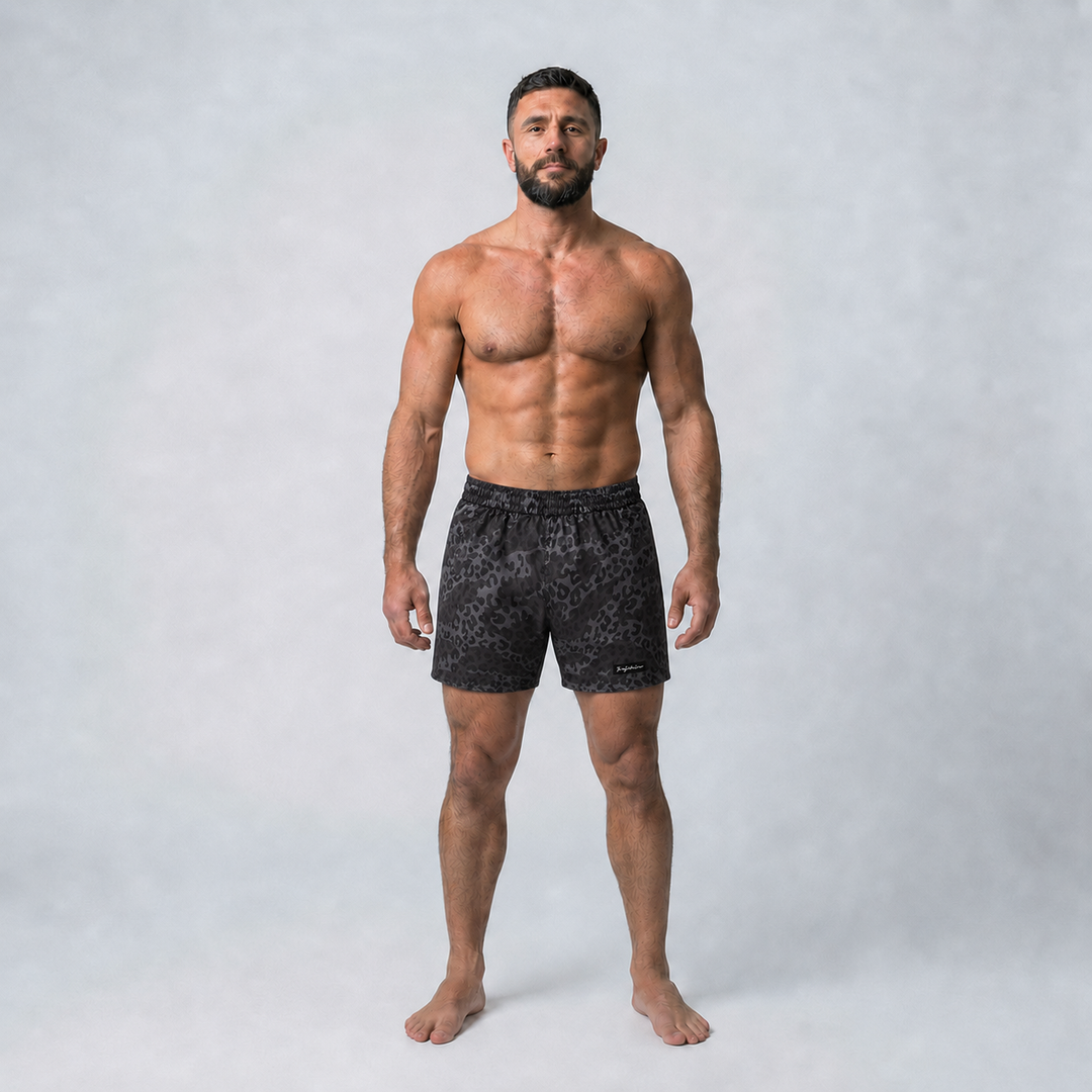 X-TRAIN NO-GI SHORTS BLACK LEOPARD – Jiujiteiro X-TRAIN NO-GI SHORTS BLACK LEOPARD – Jiujiteiro