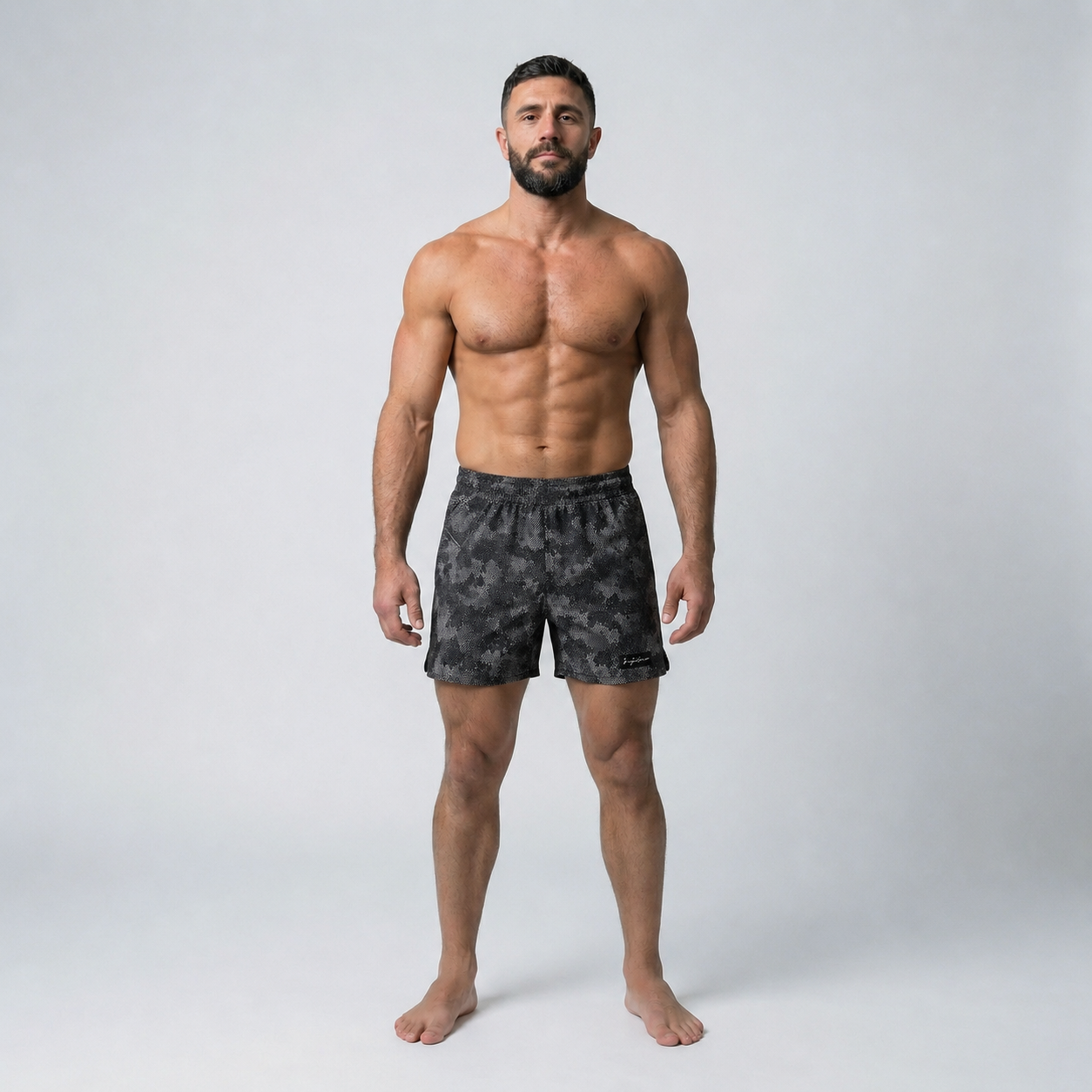 X-Train No-Gi Shorts Digital Grey Camo