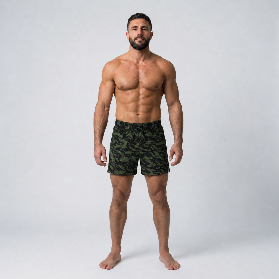 X-TRAIN NO-GI SHORTS TIGER CAMO – Jiujiteiro
