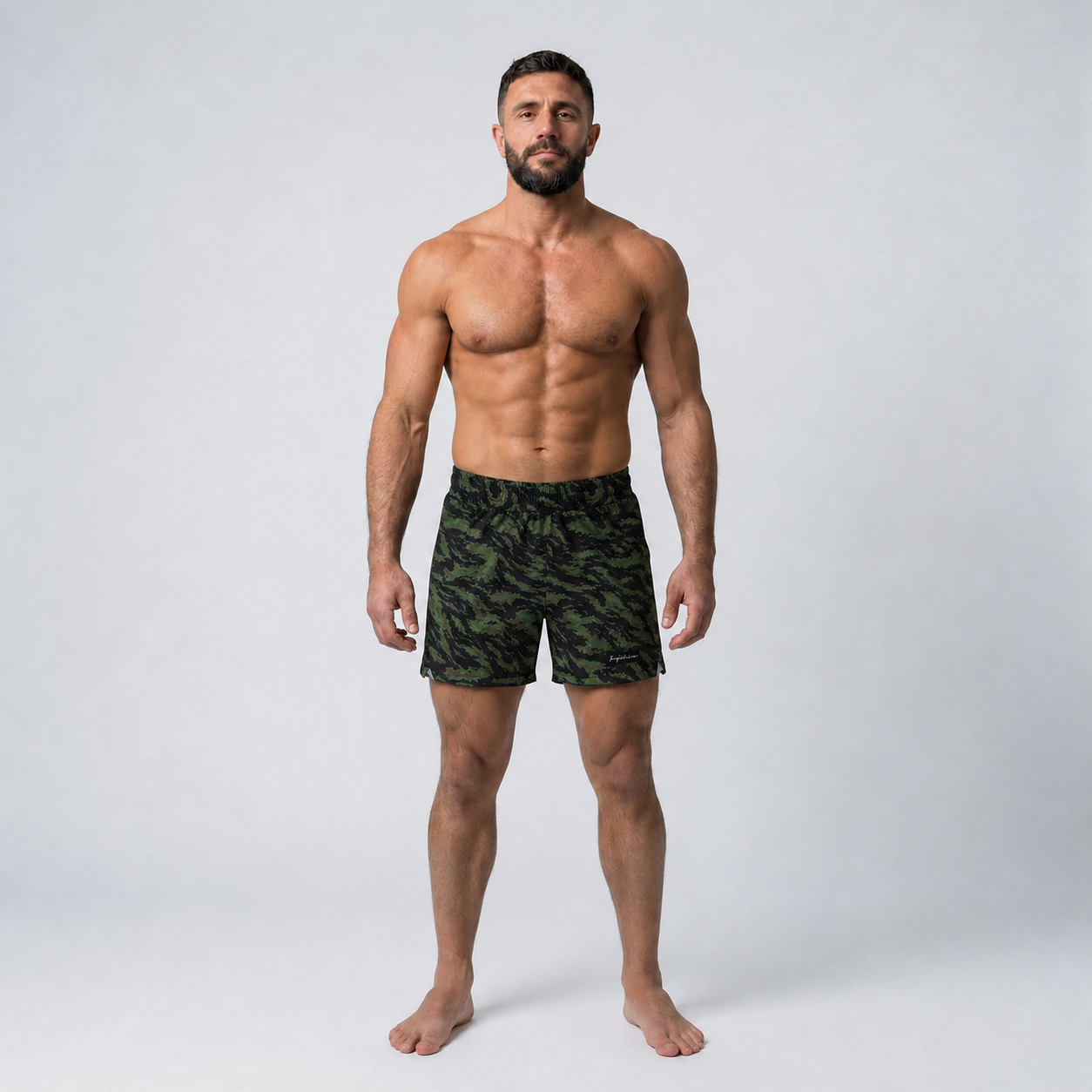 X-Train No-Gi Shorts Tiger Camo