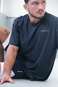 Jiujiteiro Oversized Pro Workout Shirt Navy – BJJ lifestyle product
