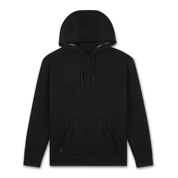 EMBOSSED HOODIE BLACK