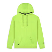 Embossed Hoodie Neon Yellow