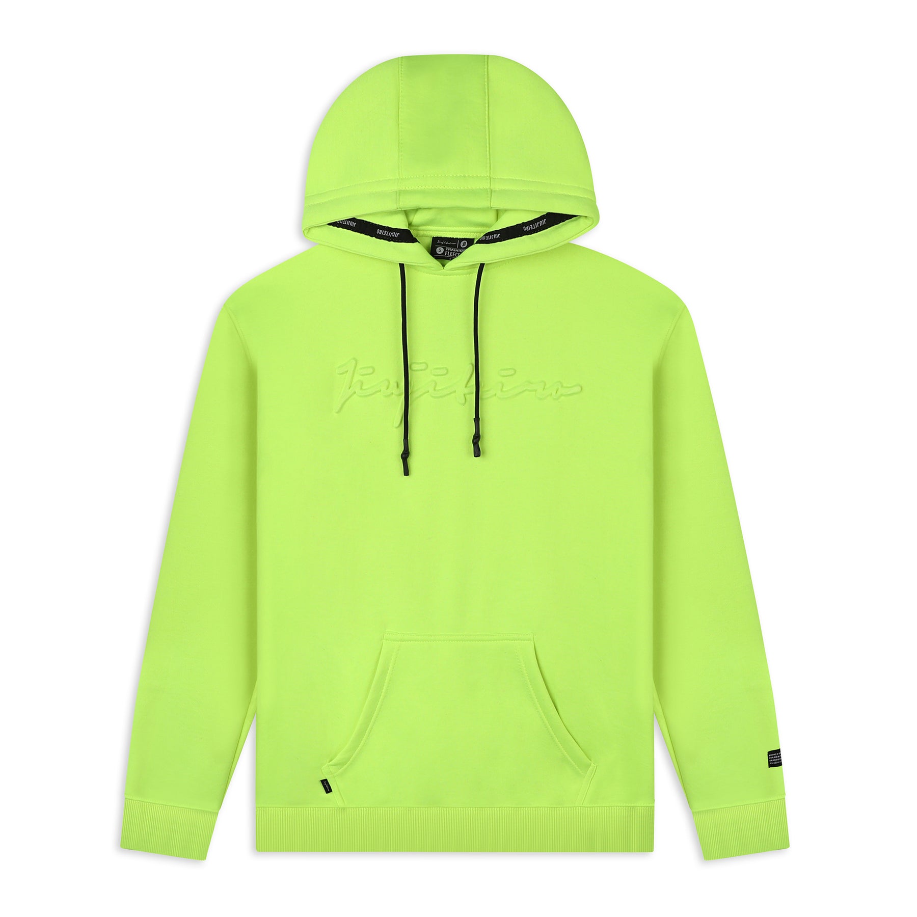 Jiujiteiro Embossed Hoodie Neon Yellow – BJJ lifestyle outerwear