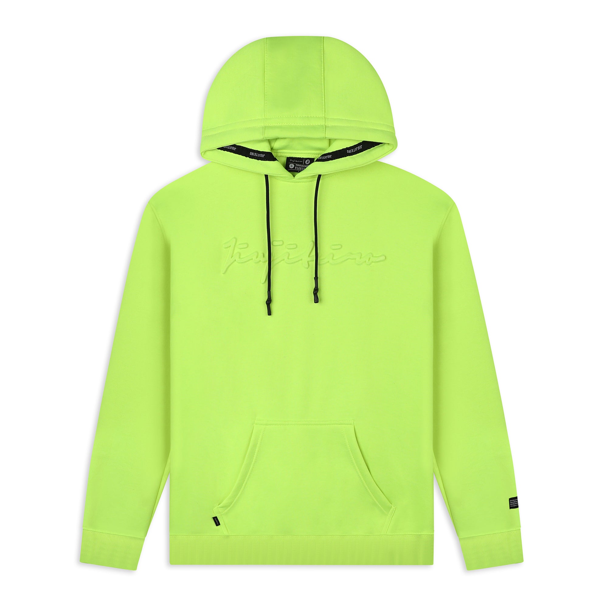 EMBOSSED HOODIE NEON YELLOW