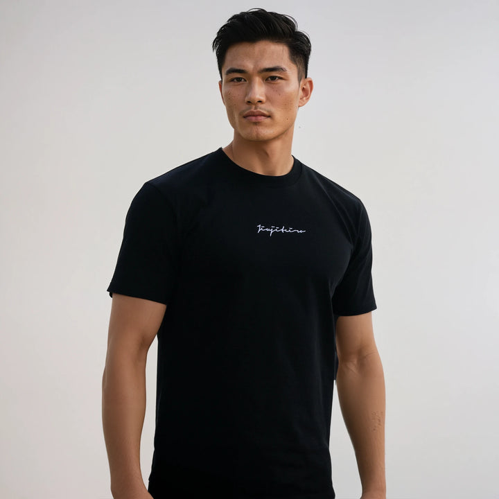 PRO SIGNATURE HEAVYWEIGHT EMBROIDERED TEE BLACK