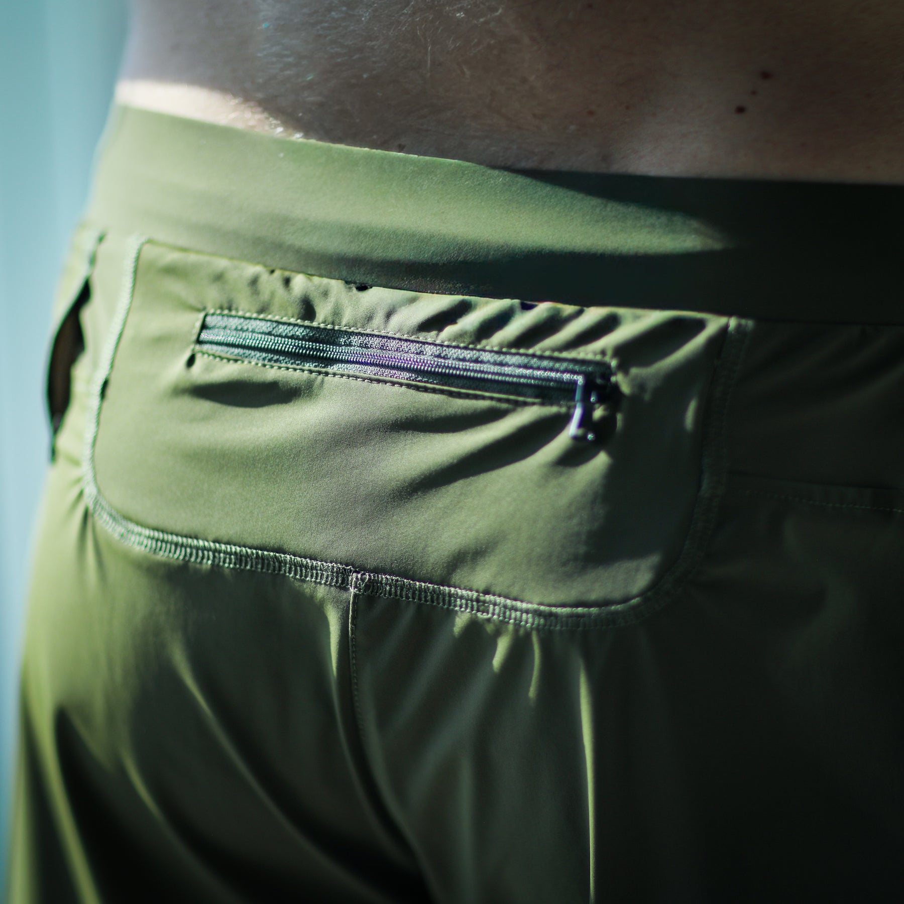 Jiujiteiro Pro 2-in-1 Liner Shorts Olive, liner detail