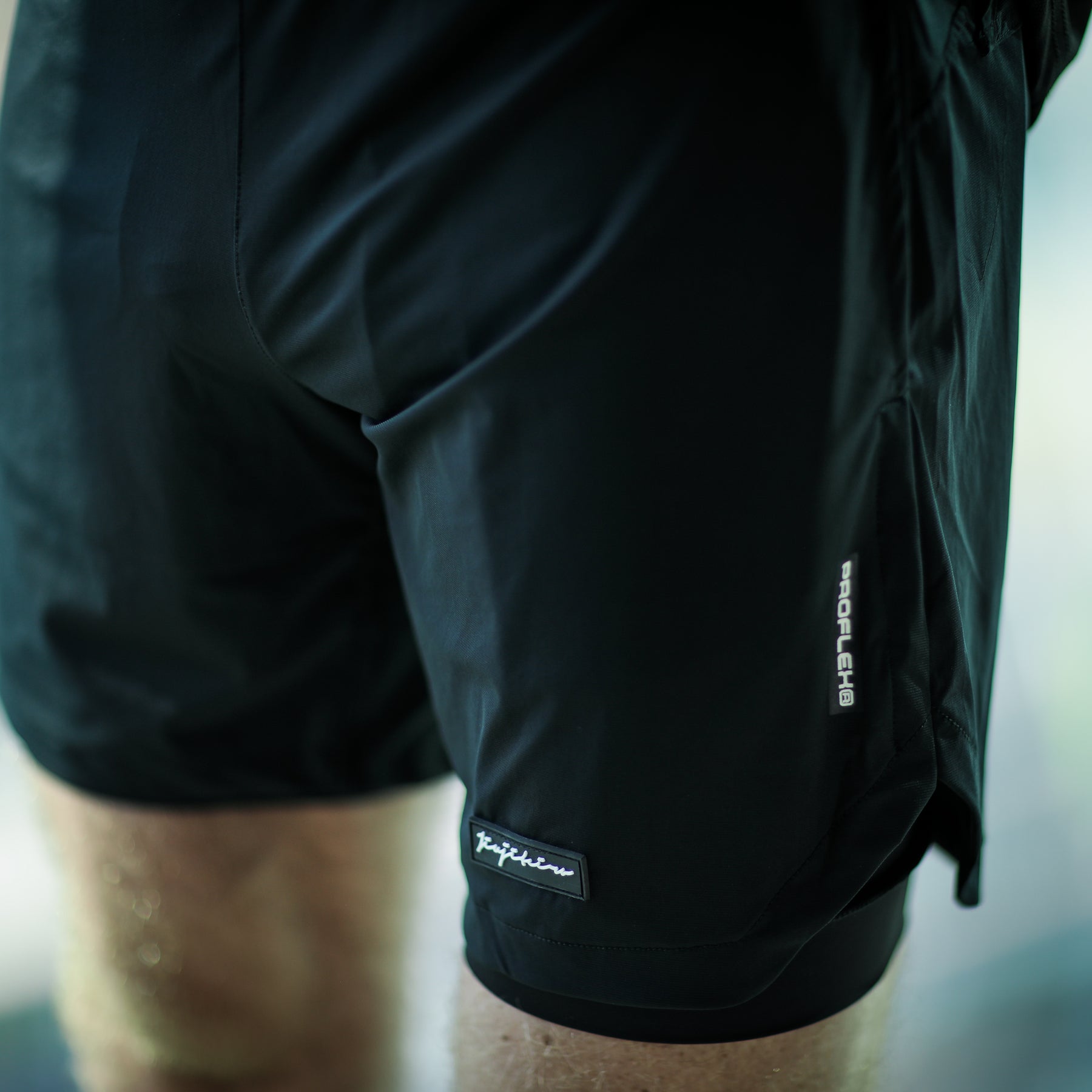Jiujiteiro Pro 2-in-1 Liner Shorts Black, construction detail