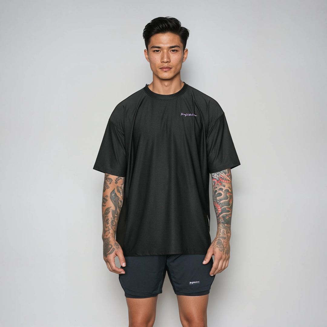 OVERSIZED PRO WORKOUT SHIRT BLACK