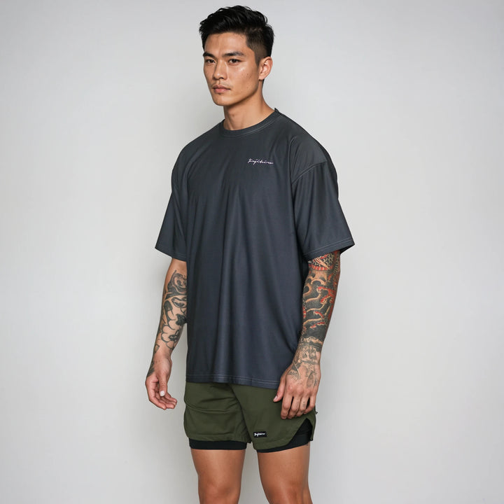OVERSIZED PRO WORKOUT SHIRT GRAY