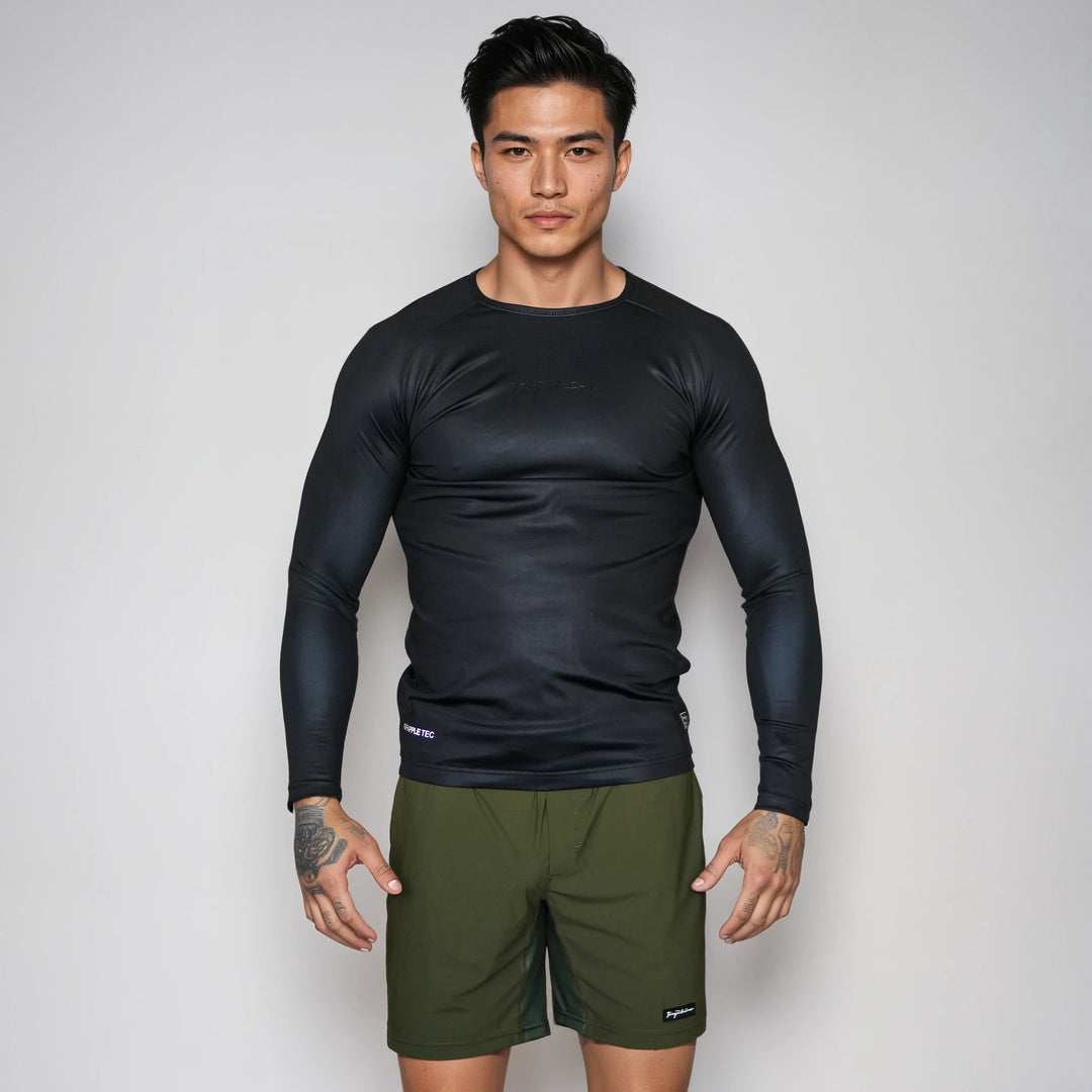 STEALTH PRO LONG SLEEVE RASHGUARD BLACK