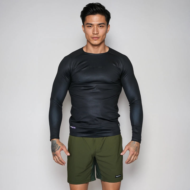 STEALTH PRO LONG SLEEVE RASHGUARD BLACK
