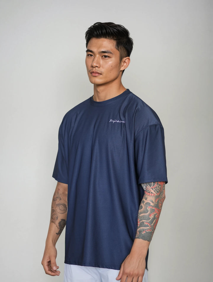 OVERSIZED PRO WORKOUT SHIRT NAVY