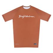 Core Half Sleeve Rashguard Brown