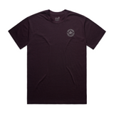 ROOTED HEAVYWEIGHT EMBROIDERED TEE CRIMSON