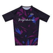 Purple Vector Pro Half Sleeve Rashguard