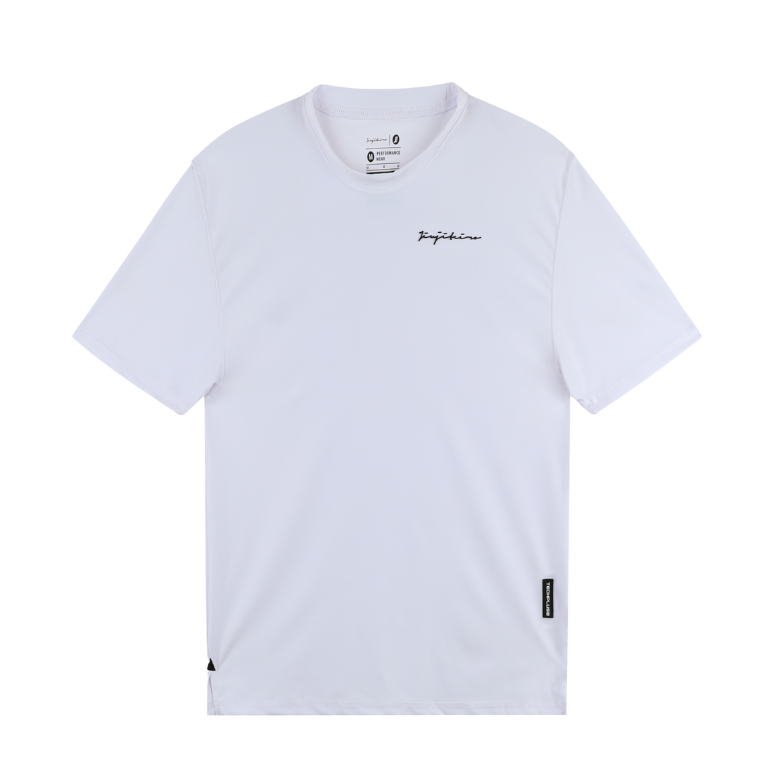 Jiujiteiro Oversized Pro Workout Shirt White – BJJ training shirt, studio shot