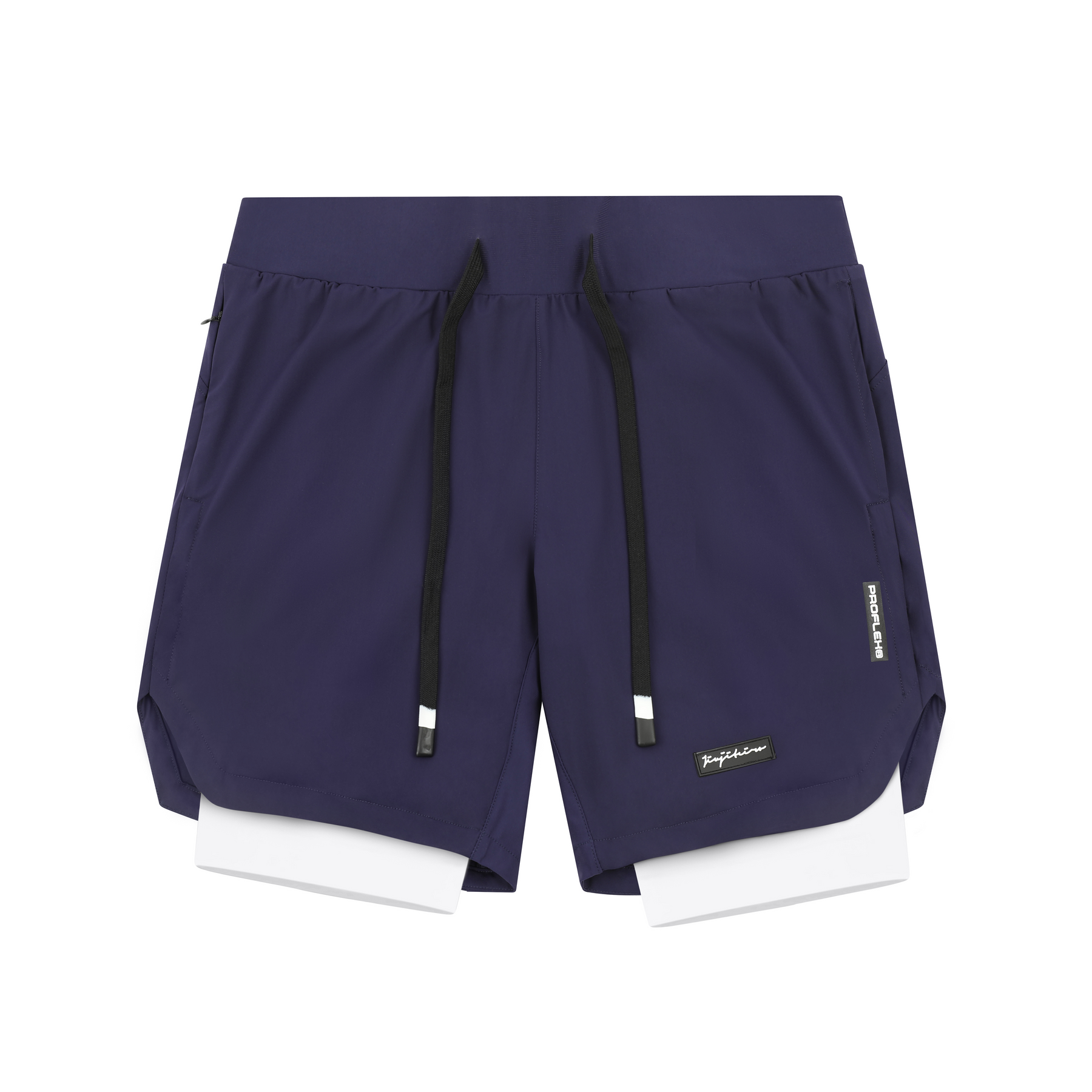 Jiujiteiro Pro 2-in-1 Liner Shorts Navy, front product view