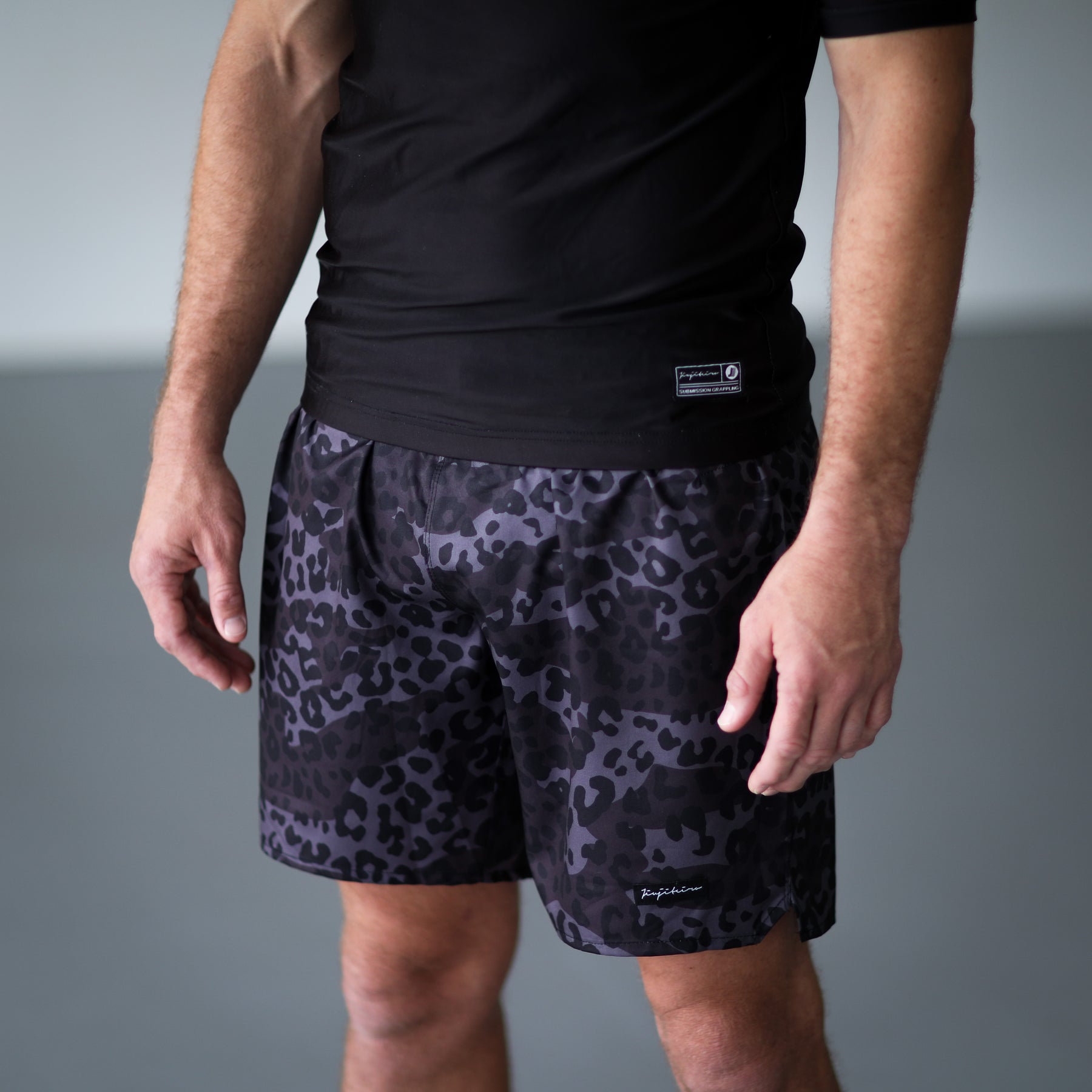 Jiujiteiro X-Train NO-GI Shorts Black Leopard – MMA grappling shorts, submission wrestling