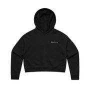 Womens Crop Hoodie Black