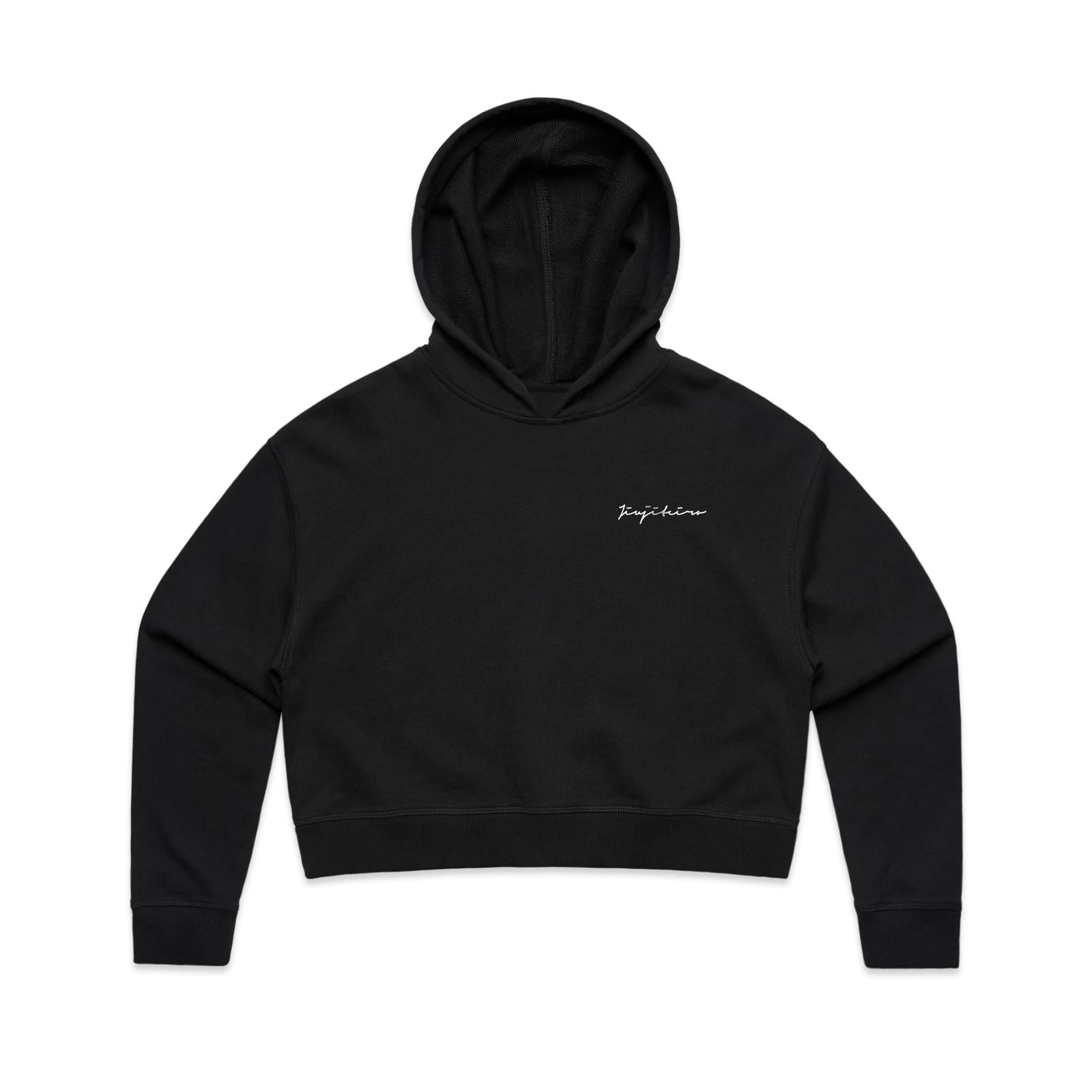 Jiujiteiro Womens Crop Hoodie Black – BJJ lifestyle outerwear