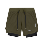 Pro 2 In 1 Liner Shorts Olive