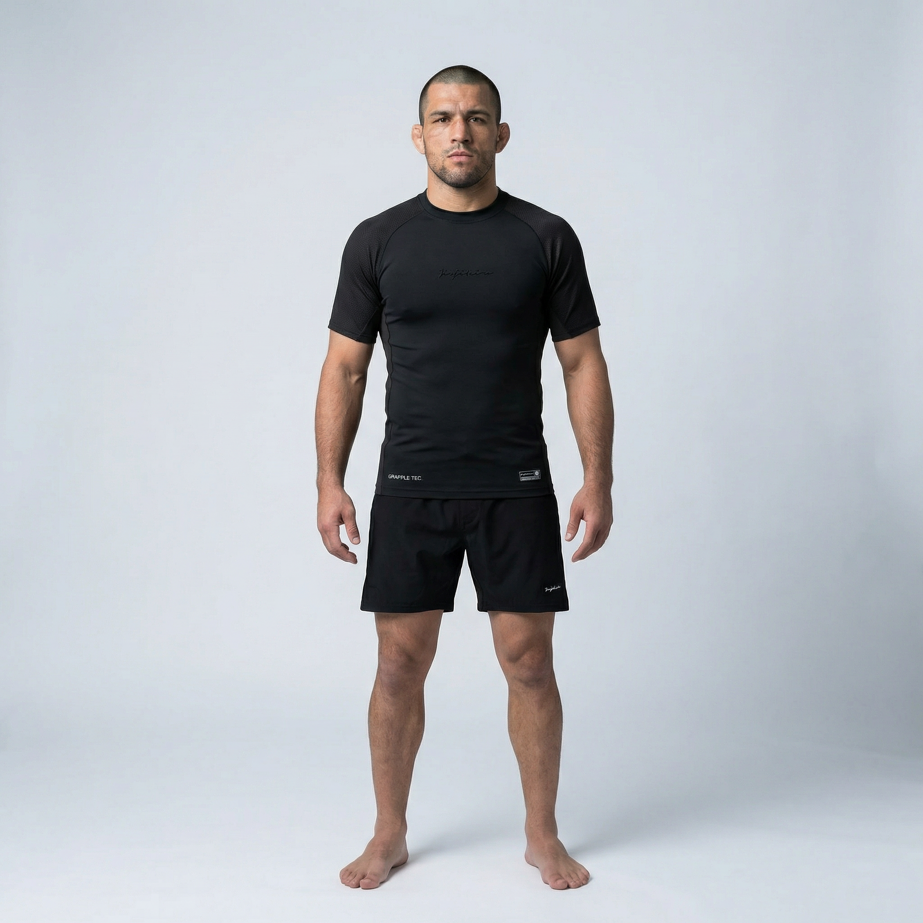 Jiujiteiro Pro Ranked Rashguard Black – Grappling rashguard product view